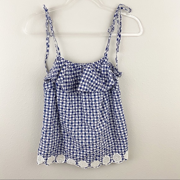 J.Crew • Gingham Ruffle Top - Picture 3 of 7